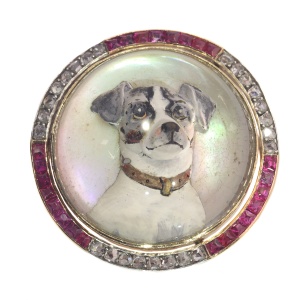 Symbol of Affection: A Jack Russell Terrier in Precious Stones